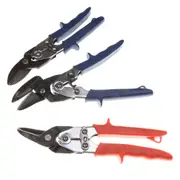 3 x Aviation Tin Snips - Straight, Left & Right Hand - 200mm