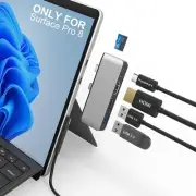 Surface Pro 8 Hub Docking Station with 4K HDMI, USB-C Thunerbolt 4 Display+Data