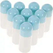 HAPINARY 10Pcs Empty Sponge Applicator Storage Bottles with Caps Refillable Applying Bottles for Essential Oils and Perfume Lightweight and Durable Travel Accessory