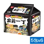 【NISSIN 日清】出前一丁北海道小麥粉黑蒜油豬骨湯味速食麵(100GX30入)