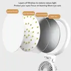 Desk Lamp LED Eye Care Foldable Touch Control Round USB Charging 3 Color Tem HB0