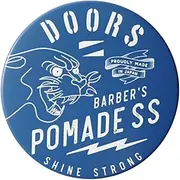 DOORS Barber's Pomade SS for Men 120g, Strong Hold & High Shine, Water Based, Original Blended Fragrance, Japan Import