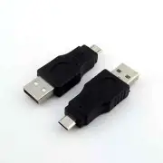 4pcs USB 2.0 A Male Plug To Micro-B USB 5 Pin Data Adapter Converter Connector