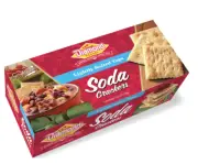 Diamond Bakery Soda Crackers Lightly Salted Tops 8oz Tray x1