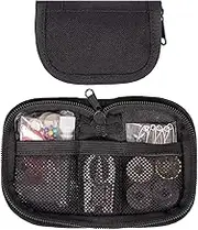 Military Sewing Kit, Marine Corps Deluxe Survival Sewing Kit for Men or Women, Mini Repair Sewing Tools with Zipper Closure in Durable Nylon Case, Portable for on The Field Use, Army Button Sewing Kit
