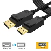 4K DisplayPort to DisplayPort 1.2 Cable For Computer, Desktop, Laptop, PC, Monit