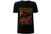 Led Zeppelin - Black Flames Unisex Medium T-Shirt - Black