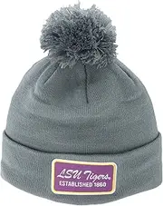 Zephyr ZHATS Standard NCAA Officially Licensed Pom Beanie Patch Brick Gray