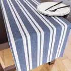 Encasa Homes Table Runner for 8 Seater Dining - Franca Blue Stripes - 13"x104...