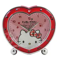 在飛比找PChome24h購物優惠-HELLO KITTY 甜美紅心靜音貪睡鬧鐘 JM-E040