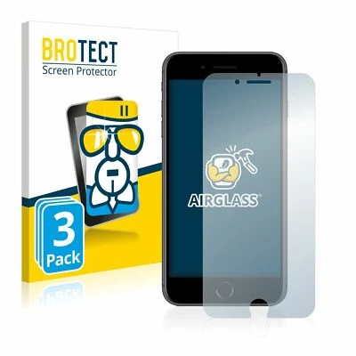 Apple iPhone 8 Plus , 3 x BROTECT® AirGlass® Screen Protector, Tempered Glass