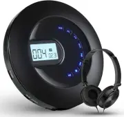 CD Player Portable, Rechargeable Portable CD Player for Car and Travel, Walkman