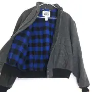 Vintage Woolrich Bomber Jacket Full Zip Flannel Lined Men’s Large