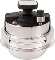 minii Pressure Cooker 1.2L ? Stainless Steel Instant pott | Double Caliper Locking Lid Pressure Pot Cooker, High Heat Resistant Rice Cooker and Food Steamer for Home Travel and Camping