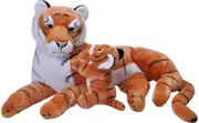 Wild Republic Jumbo Tiger Mum & Baby Cub X Large Plush Soft Toy
