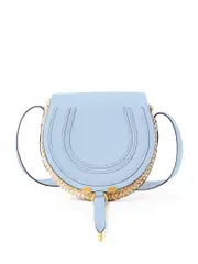 Chloé Small Marcie Cross Body Basket in Shady Blue