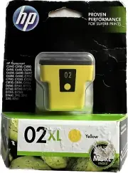 HP 02XL 02 XL Yellow OEM Ink Cartridge C8732WN