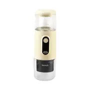 Portable Espresso Machine, 2 in 1 Wireless 15 Bar Pressure Mini Coffee Maker for Travel RV, Hiking, Office, Auto Shut Off and Silent Operation, Beige