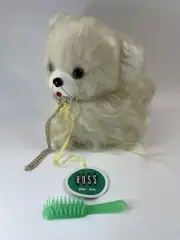 Ross RE-56 Transistor Super 6TR Radio Vintage Fluffy Dog W/Gold Collar NEW
