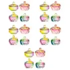 5 Count Crystal Glass Nail Dish Cups with Lids for Acrylic Nails