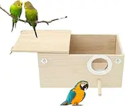 Parrot Breeding Box - Perfect Craftsmanship Parakeet Nesting Box | Parrot Breeding Nest Box | Bird Nest Breeding Box for Parakeet, Finch, Lovebirds and Cockatiel