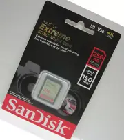 Sandisk 256GB FS extreme 4K V10 SD card for Canon 1400D 1300D 1200D 1100D