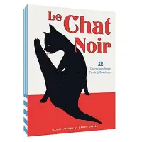 在飛比找誠品線上優惠-美國 CHRONICLE Le Chat Noir 黑貓卡片