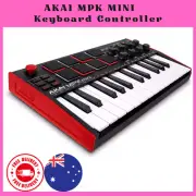 Akai Pro MPK Mini mk3–25 Key USB MIDI Keyboard Controller,8 Backlit DrumPads, 8K