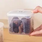 Sealed Refrigerator Storage Box Divided Seasoning Storage Jar Rice