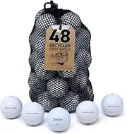 [Second Chance] Recycled Lake Golf Balls 48 Pack Grade B for Titleist Pro V1X - Lake Balls for Practice and Recreational Play Used Golf Balls Ideal for Training and Play