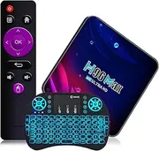 Android 11.0 TV Box, 4GB RAM 64GB ROM, Quad-Core Chip, Dual- WiFi 2.4G/5.8 GHZ, 4K Utral HD / 3D / H.265 / HDR 10+/Bluetooth 4.2/USB 3.0/Come with Wireless Mini-Keyboard,2gb+16gb
