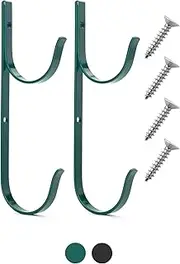 UNCO- Pool Pole Hanger, 2 Pack, Green, Pool Hooks for Poles, Fence Hooks Pool, Pool Organizer, Pool Hangers for Poles and Hose, Pool Hanger, Outdoor Hooks for Pool Equipment, Pool Equipment Hooks
