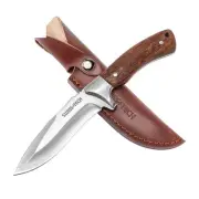 SWISS TECH Sheathed Knife Full Tang Structure Natural Wood Handle Total Len 770