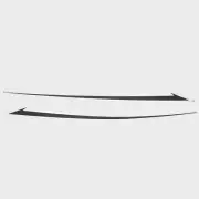 Chaparral Boat Lower Hull Decals 14.01633 | Gray 71 1/2 Inch Sticker (Set of 2)