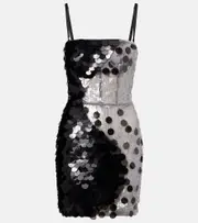 [Nensi Dojaka] Nensi Dojaka Sequined minidress AU 14 silver