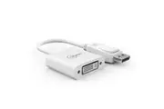 Cruxtec DTD4K-WH Displayport DP Male to DVI Female 4K@30Hz Cable Adapter White