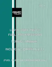 1991 Chevy GMC Light Duty Truck Emissions Diagnostic Troubleshooting Manual