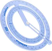 Milisten 4pcs Rotary Protractor with Engraved Markings for Accurate Angle Measurement Precision Tool for Woodworking Drafting Circle Maker Ruler