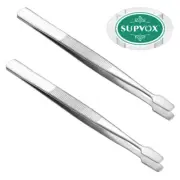 2PCS Stamp Collecting Supplies Stamp Tongs Needle Nose Tweezers Pointed Tweezers