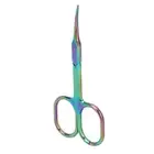 Cuticle Scissors Pointed Tip Dead Skin Removal Color Plating Stainless Steel GOF