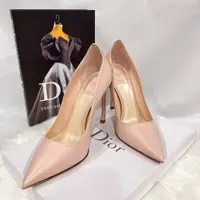 在飛比找PopChill優惠-[二手] Dior迪奧 粉色尖頭高跟鞋37.5號