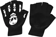 [Generic] Halloween Skeleton Gloves - Children Halloween Cycling Skeleton Mittens,Halloween Skeleton Mittens for Running, Outdoor Cycling, Skiing