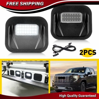 2X MultiPro Tailgate Step Light 84347814 For 2019-25 GMC Sierra 1500 2500 3500HD