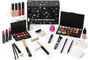 All In One Makeup Kit For Girls Gift, Professional Makeup Set, Make up Starter Kit, Full Face Makeup Sets for Women Girls, Includes Eyeshadow Liquid Lipstick Concealer Eyeliner Eyebrow (2-B)
