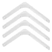 4 Pcs L-shaped Fixing Bracket Metal Brackets Decorative Wall Shelf