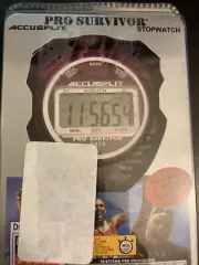 Stopwatch Accusplit Pro-Survivor 601X Clock XL Large Display - Purple/cherry