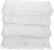 HOMSFOU 1Roll Elegant Sewing Tassel Trim of Creative Fringed Trim for Curtain and Sofa Decoration High Grade Comfortable Texture for DIY Crafts and Home Decor