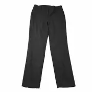 Ann Taylor Pants Womens 4 Black Houndstooth Modern Flat Front Straight Leg NWT