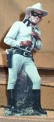 Lone Ranger Clayton Moore Western Tabletop Display Standee 10"