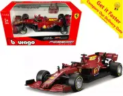 Bburago Ferrari Racing SF1000 Vettel #5 Tuscan GP 1000th Race 1:43 NEW